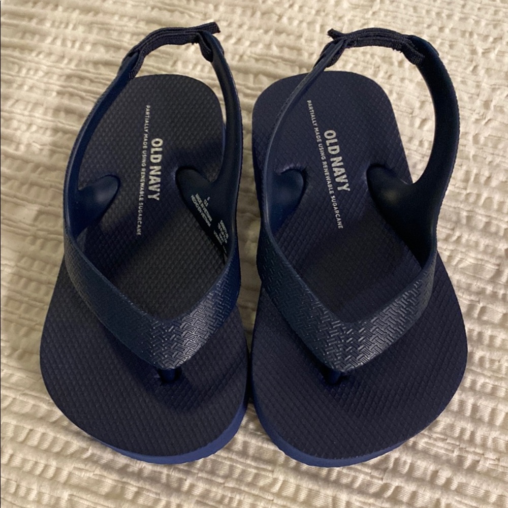 NWOT Old Navy Dark Blue Sandals, sz 6 (baby)